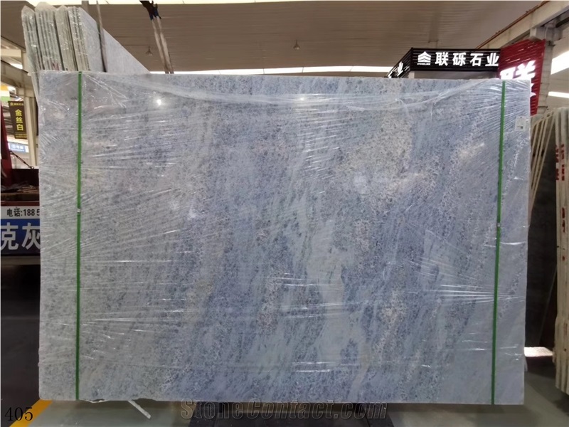 Calcite Blue Extra Marble Azul Calcite Grey Slabs