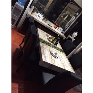 Cassata Travertine for Restaurant Table Tops