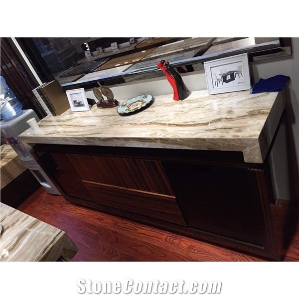 Cassata Travertine Stone for Tea Tables
