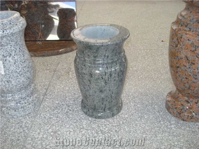 Cemetery Usage Natural Granite Flower Vase