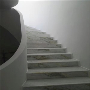 China Blue/River Lemon Ice Marble Steps