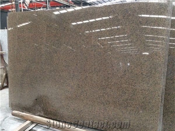 China Gold Diamond Tropic Brown Granite Tiles Slab