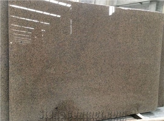 China Gold Diamond Tropic Brown Granite Tiles Slab
