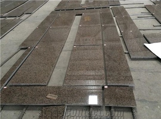 China Gold Diamond Tropic Brown Granite Tiles Slab