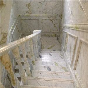China Green Jade Tiles for Stairs