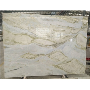 China Lemon Ice Marble, Blue Jade Slabs