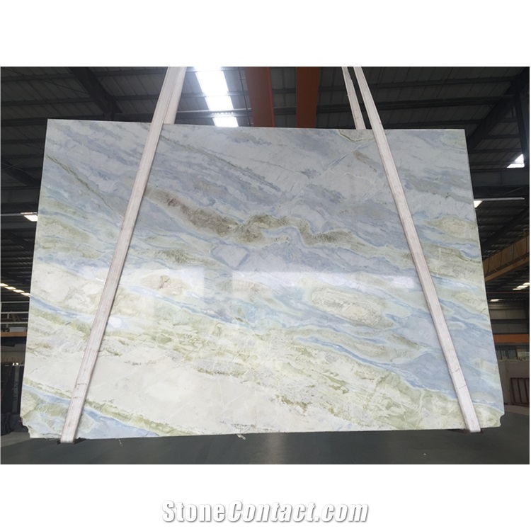 China Lemon Ice Marble Green Jade Bathroom Tops