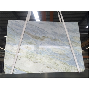 China Lemon Ice Marble Green Jade Bathroom Tops