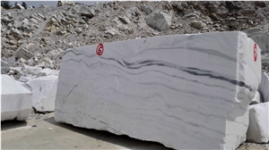 China Luxury Panda White Marble Blocks Own Quarry