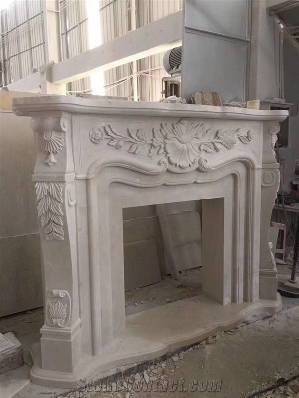 China New Design Marble Indoor Fireplace