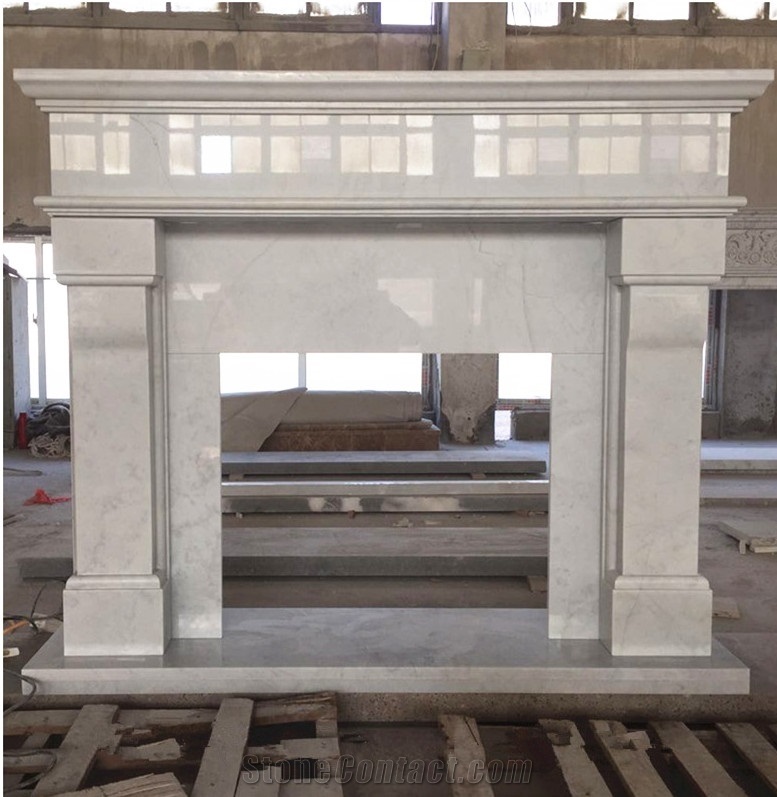 China New Design Marble Indoor Fireplace