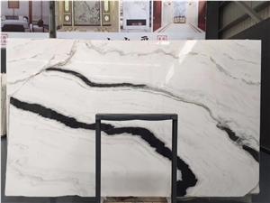 China Panda White Marble Slab