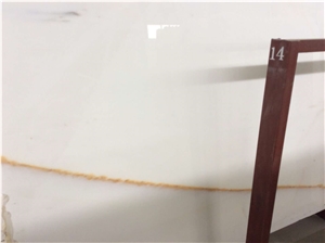 China Sichuan Red Line White Jade Marble
