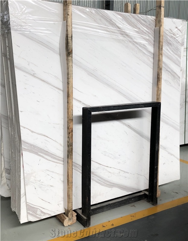 China Volakas Marble Slab, Crystal White Bianco