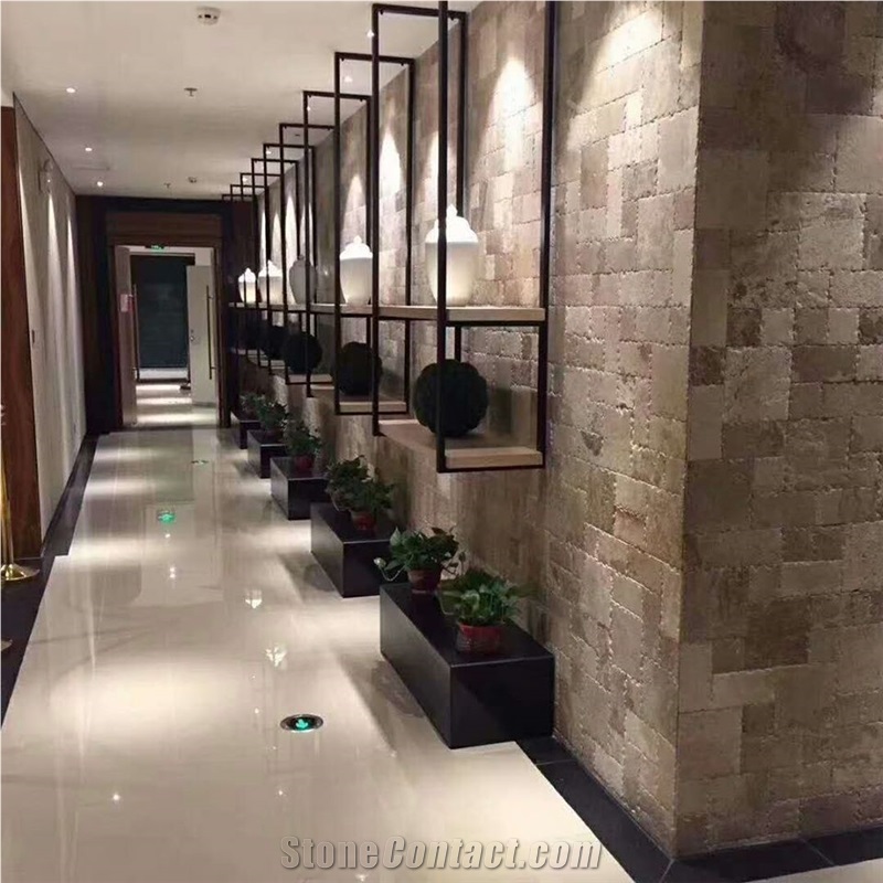 China Yellow Limestone Flooring and Wall Tiles