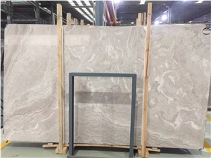 Chines Ink Painting Grey Marble Slab