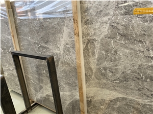 Chinese Athena Grey Marble Slabs with White Waves