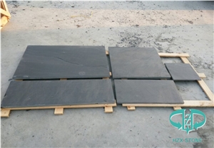 Chinese Black Slate Riven Surface Tiles