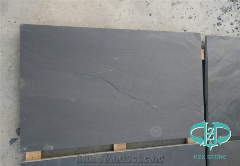 Chinese Black Slate Riven Surface Tiles