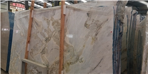 Chinese Polished Blue Sky Marble Ashlar Pattern