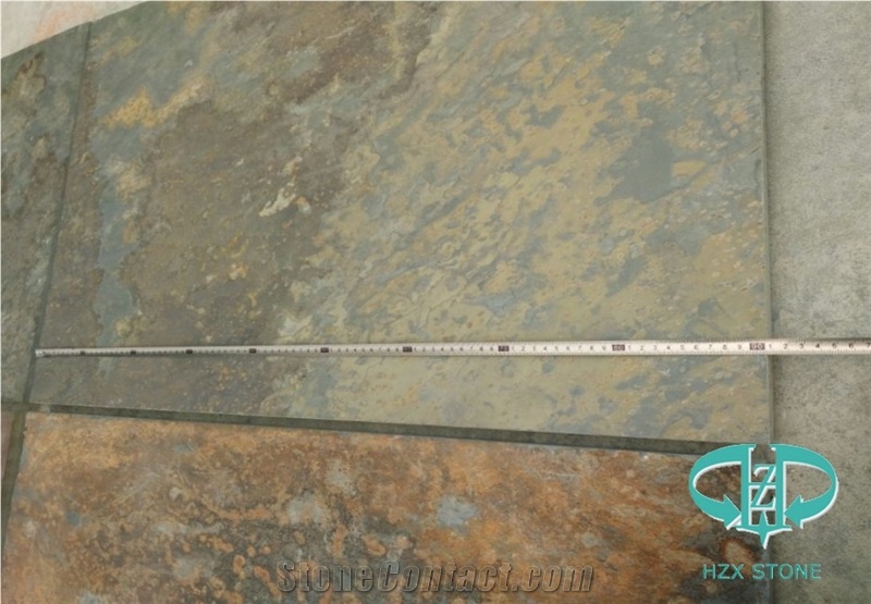 Chinese Rusty Slate Natural Split Tile for Floor