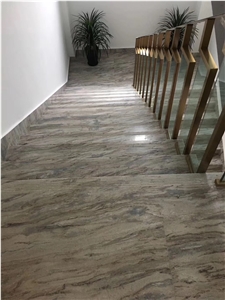 Coffee Sand Marble Stair Treads