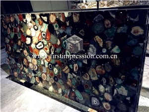 Colorful Agate Gemstone Semiprecious for Interior Colorful Agate Gemstone Semiprecious for Interior