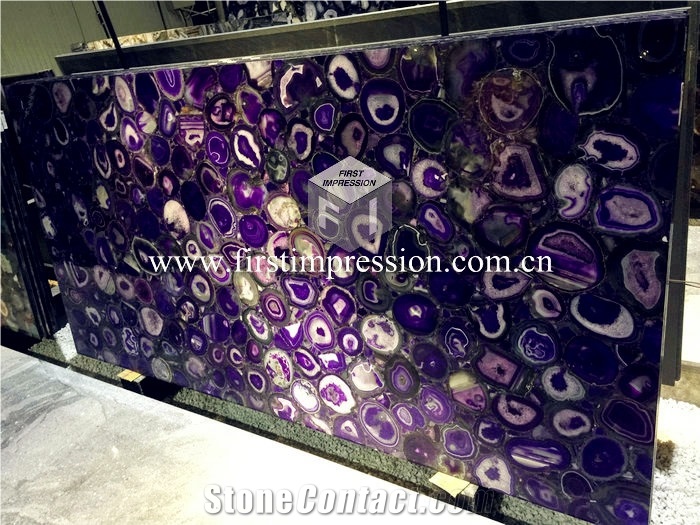 Colorful Agate Gemstone Semiprecious for Interior