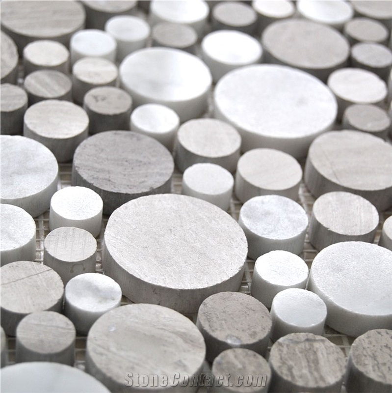 Composited Marble Mosaic Circle Wall Mosaic