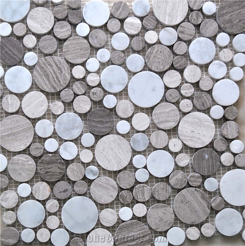 Composited Marble Mosaic Circle Wall Mosaic