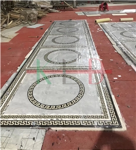 Composited Marble Waterjet Medallion for Flooring