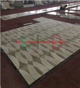 Composited Marble Waterjet Medallion for Flooring