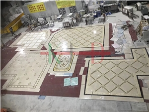 Composited Marble Waterjet Medallion for Flooring