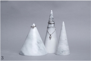 Cone Marble Necklace Decorative Jewelry Base