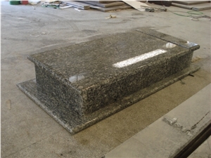 Custom Made Funeral Red Granite Tombstone