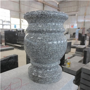 Custom Made Polished Granite Memorial Vase