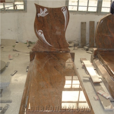 Customized Size Granite Headstone for Cemetery