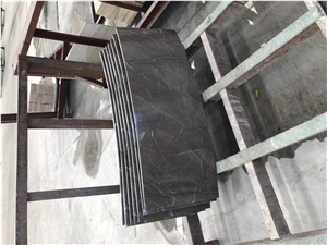 Cyprus Grey Marble Panels for Sculptured Hollow Columns