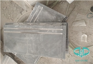 Dark Grey Limestone Grooved Line for Stair Step