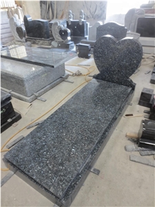 European Style Blue Pearl Granite Monument