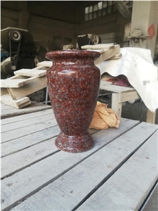 European Style Tombstone Granite Vase and Lamp