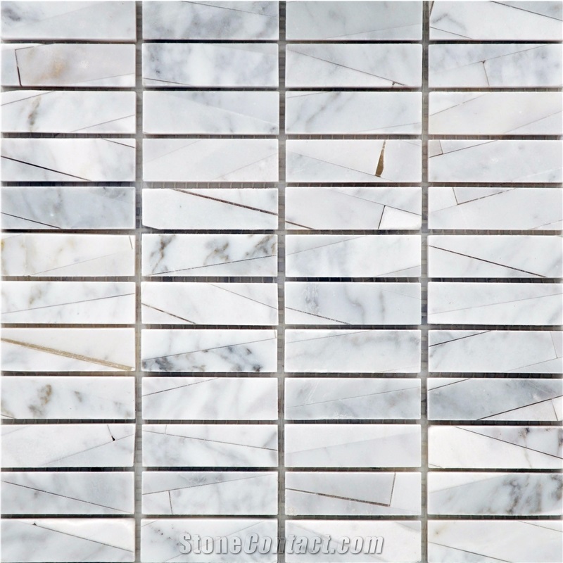 Factory Cheap Marble Linear Strips Mosaic Tile