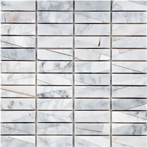Factory Cheap Marble Linear Strips Mosaic Tile
