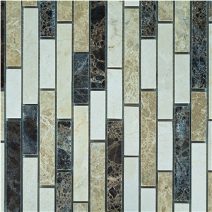 Factory Cheap Marble Linear Strips Mosaic Tile