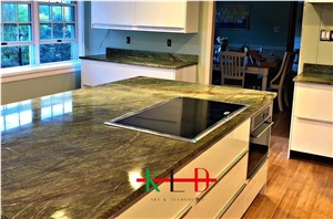 Fancy Green Kitchen Countertops Bathroom Tops