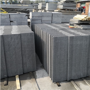 Flamed Finish Hebei New G684 Black Basalt Slabs