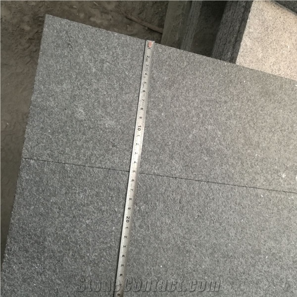 Flamed Surface Tiles Hebei New G684 Black Basalt