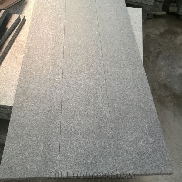 Flamed Surface Tiles Hebei New G684 Black Basalt