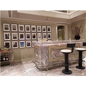 Fleury Fior Pesco Bosco Marble for Reception Desk Fleury Fior Pesco Bosco Marble for Reception Desk