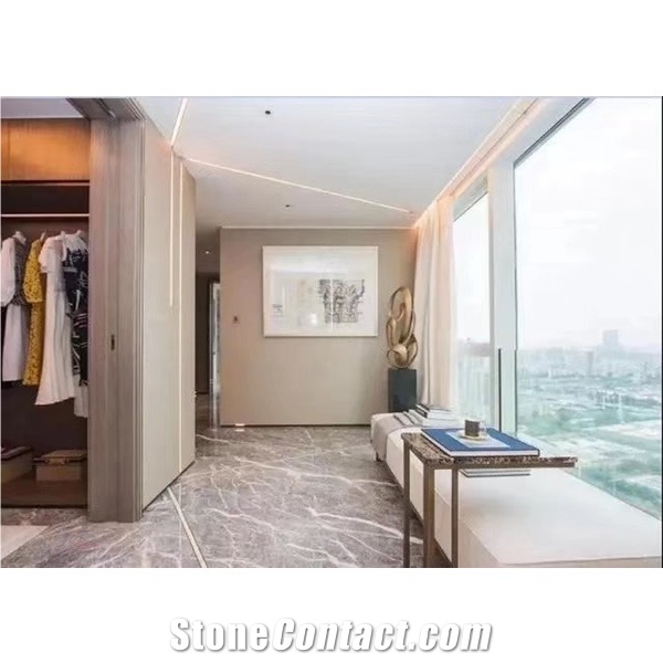 Fleury Fior Pesco Bosco Marble for Reception Desk